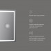 Универсальное зеркало с контурной Led-подсветкой, часами и косметическим зеркалом, 55 см AM.PM Gem M91AMOX0553WG  