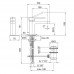 Смеситель для раковины Fantini  AR/38 38 02 3304SF Хром 