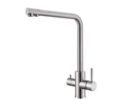 Смеситель для кухни с подключением фильтра WesnaArt EKO05-151, сатин