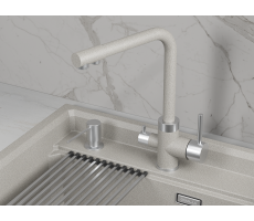 Смеситель для кухни GRANULA 5015, БАЗАЛЬТ 