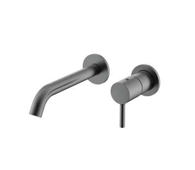 Смеситель для раковины встраиваемы NEMO Round NM-2313BGM  Gun metal 