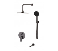 Душевая система скрытого монтажа с переключателем на 3 потребителя SET7in1LGGM ESKO 