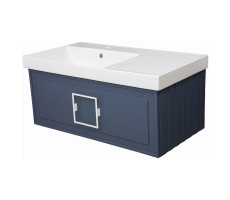 Тумба под раковину подвесная La Fenice Cubo FNC-01-CUB-BG-90, синяя  Тумба под раковину подвесная La Fenice Cubo FNC-01-CUB-BG-90, синяя