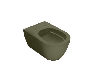 Унитаз подвесной Hatria A0Y1CC46 FUSION безободковый, цвет Selva/46  (сидение отдельно)