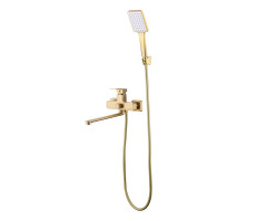 Смеситель для ванны Prohanss P60.22.03, золотой сатин 