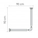 Карниз для ванной WasserKRAFT Kammel SC-839000 839090 белый матовый 