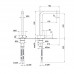 Смеситель для раковины Fantini AF/21 27 93 A006WF Матовая сталь 