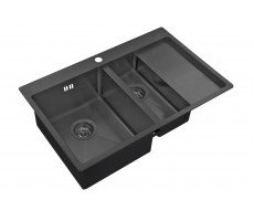 Мойка для кухни Zorg PVD 5178-2-L GRAFIT графит 