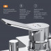 Смеситель для ванны и душа с душевым набором AM.PM X-Joy F85A15000 хром 