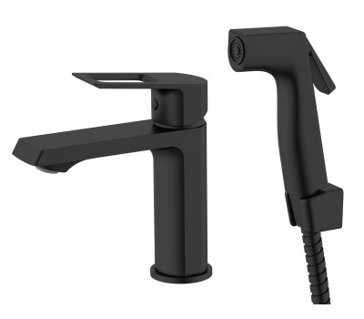 Смеситель Surf Blackс с гигиеническим душем SF27HB VODA 