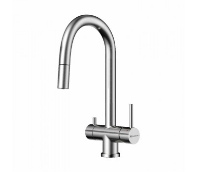 Смеситель для кухни OMOIKIRI Akita-S, цвет-нержавеющая сталь 4994302 