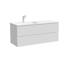 Тумба подвесная SANCOS Folk левая 1195х445х500, c двумя ящиками оснащенными доводчиками, Bianco, арт.FL120LW Тумба подвесная SANCOS Folk левая 1195х445х500, c двумя ящиками оснащенными доводчиками, Bianco, арт.FL120LW