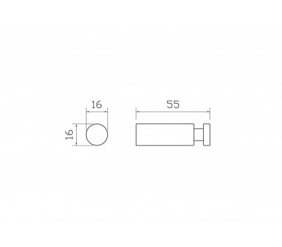 Крючок для ванной WONZON & WOGHAND, Хром WW-8105-2 