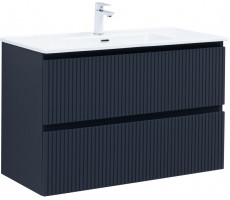 Тумба с раковиной Aquanet Джейн 100 цв.маренго (раковина Flat) 00332537 Тумба с раковиной Aquanet Джейн 100 цв.маренго (раковина Flat) 00332537