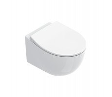 Унитаз подвесной 52x37, безободковый , смыв Tornado, покрытие Cataglaze+ Catalano Italy 0711520001 белый 