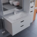 Тумба с раковиной для ванной подвесная Uperwood Modul 77х45х57 см, белая матовая 393020550 Тумба с раковиной для ванной подвесная Uperwood Modul 77х45х57 см, белая матовая 393020550