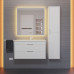 Тумба с раковиной для ванной подвесная Uperwood Modul 77х45х57 см, белая матовая 393020550 Тумба с раковиной для ванной подвесная Uperwood Modul 77х45х57 см, белая матовая 393020550