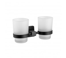Стакан для ванной комнаты двойной Maretti Umbria Black UMB542P46, черный Стакан для ванной комнаты двойной Maretti Umbria Black UMB542P46, черный
