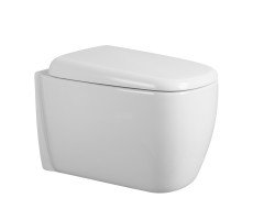 Унитаз ABBER Rechteck AC1217 подвесной белый, безободковый, смыв торнадо 