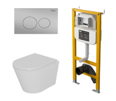 Комплект DQ унитаз DT1026516, инсталляция DI8050127, клавиша смыва DB1529002.2 (DS1021619) 