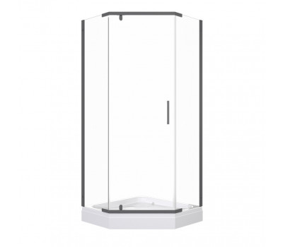 Душевое ограждение Дека-Графит, 100х100, пятиугольник, низкий поддон Triton Щ0000073926 Душевое ограждение Дека-Графит, 100х100, пятиугольник, низкий поддон Triton Щ0000073926
