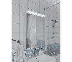 Зеркало-шкаф Соната 60 1д с подсветкой, Белый глянец 1Marka Зеркало-шкаф Соната 60 1д с подсветкой, Белый глянец 1Marka