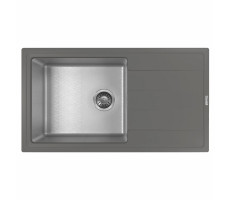 Кухонная мойка Florentina КОМБИ 21.400.D0860.307, серый шёлк 