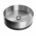 Раковина накладная ABBER Wasser Kreis AF2410BSP с черным основанием, сатин Раковина накладная ABBER Wasser Kreis AF2410BSP с черным основанием, сатин