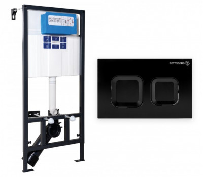 Клавиша смыва BETTOSERB черный матовый (40006471) Клавиша смыва BETTOSERB черный матовый (40006471)