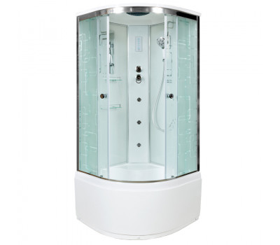 Душевая кабина AvaCan EM 5011 с гидромассажем и электрикой Хром 