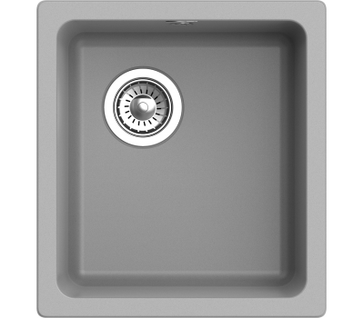 Мойка Rivelato BERKANA 35 подст.монтаж 1-чаш 415*455  BK-35 grigio metallizzato 