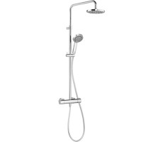 Душевая система KLUDI A-QA DUAL SHOWER SYSTEM 6609505-00 с термостатом, хром