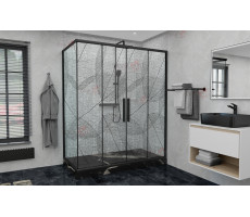 Душевой уголок AvaCan FB2 170-190 + SB80 черный 
