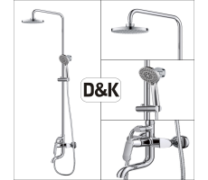 Душевая система DK Venice Rialto DA1063701B14 хром 