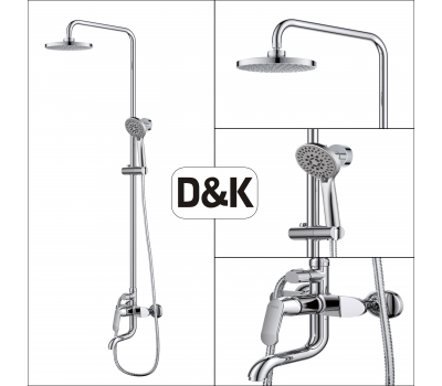 Душевая система DK Venice Rialto DA1063701B14 хром 