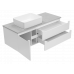 Тумба под раковину Brevita Карго 120 подвесная (белая) со столешницей и раковиной УТ000024163 Тумба под раковину Brevita Карго 120 подвесная (белая) со столешницей и раковиной УТ000024163