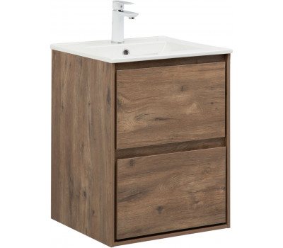 Тумба с раковиной Aquanet Милан 50 цв. дуб рустикальный 00340161 Тумба с раковиной Aquanet Милан 50 цв. дуб рустикальный 00340161