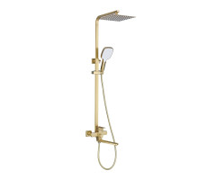 Душевая система Prohanss P30.24.03, сатин золотой 