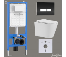 Комплект 3в1 IBERICA BLANCA инсталляция SILENCIO, унитаз BURGOS ALTO белый, кнопка смыва CRYSTAL-R черный глянцевый (IB001.BRA.234.2211) Комплект 3в1 IBERICA BLANCA инсталляция SILENCIO, унитаз BURGOS ALTO белый, кнопка смыва CRYSTAL-R черный глянцевый (IB001.BRA.234.2211)