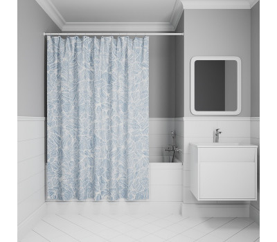 Штора для ванной IDDIS Base 200x180 см, Полиэстер BX03P18i11 Штора для ванной IDDIS Base 200x180 см, Полиэстер BX03P18i11