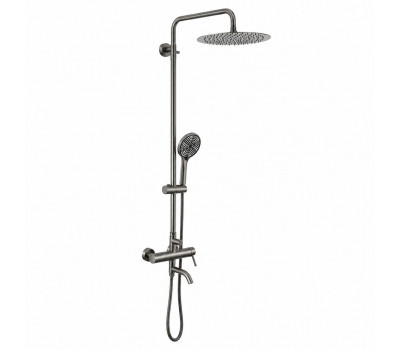 Душевая система FRAP F24807-9, оружейная сталь Душевая система FRAP F24807-9, оружейная сталь