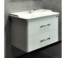 Тумба-умывальник Comforty Неаполь-80 белый глянец с раковиной 50180 Тумба-умывальник Comforty Неаполь-80 белый глянец с раковиной 50180