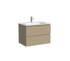 Тумба подвесная SANCOS Folk 690х445х500, c двумя ящиками оснащенными доводчиками, Капучино, арт.FL70CP Тумба подвесная SANCOS Folk 690х445х500, c двумя ящиками оснащенными доводчиками, Капучино, арт.FL70CP