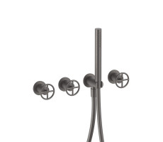 Смеситель для ванны Fantini Fontane Bianche 47 P5 P017B Gun metal Смеситель для ванны Fantini Fontane Bianche 47 P5 P017B Gun metal