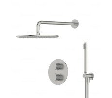 Термостатический комплект для душа скрытого монтажа Feramolli NOS8835S-12 Серый никель 