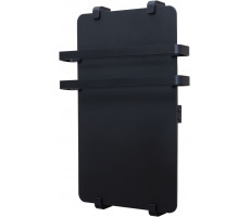 Полотенцесушитель электрический Allen Brau Infinity 60x44 с рейлингом 2.0, черный матовый 