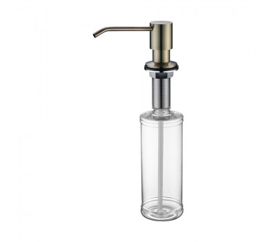 Дозатор для жидкого мыла REIN ,D002-BR, бронза, Paulmark 