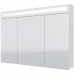 Зеркальный шкаф Dreja Uni 120 см, белый