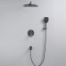 Душевая система встраиваемая Shevanik S4135T, оружейная сталь