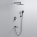 Душевая система встраиваемая Shevanik S4135T, оружейная сталь